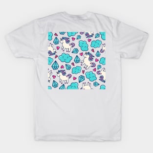 Unicorns & Diamonds - Doodle T-Shirt